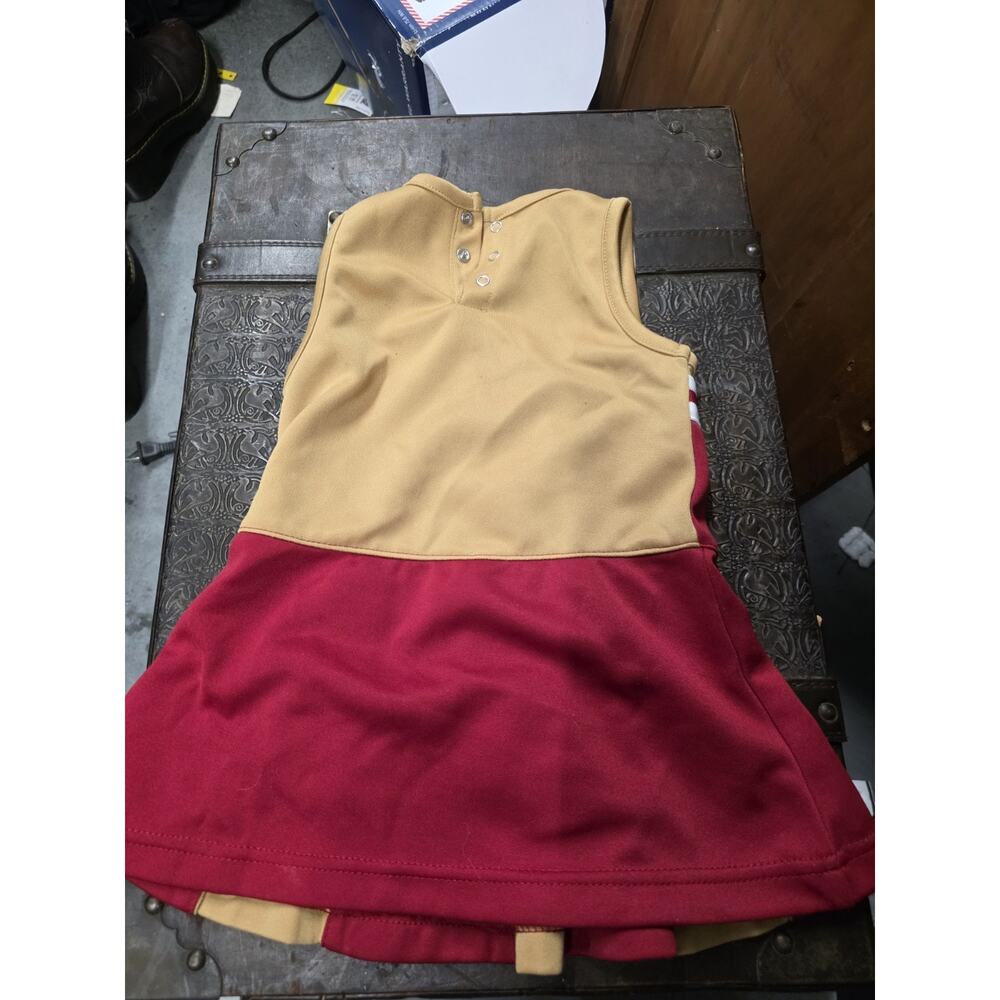 San Francisco 49ers Toddler Cheerleader Dress Red Gold Size 2T - Picture 2 of 7